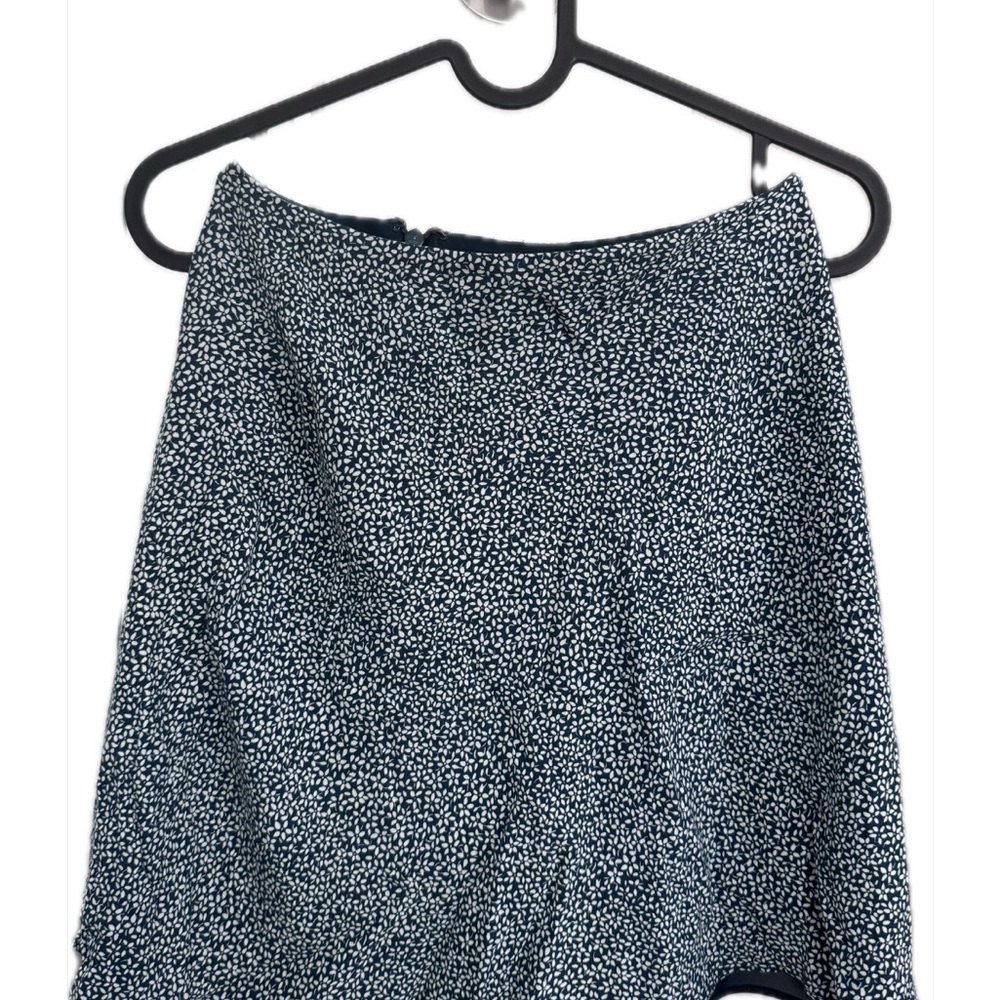 Green Floral Patterned Skirt